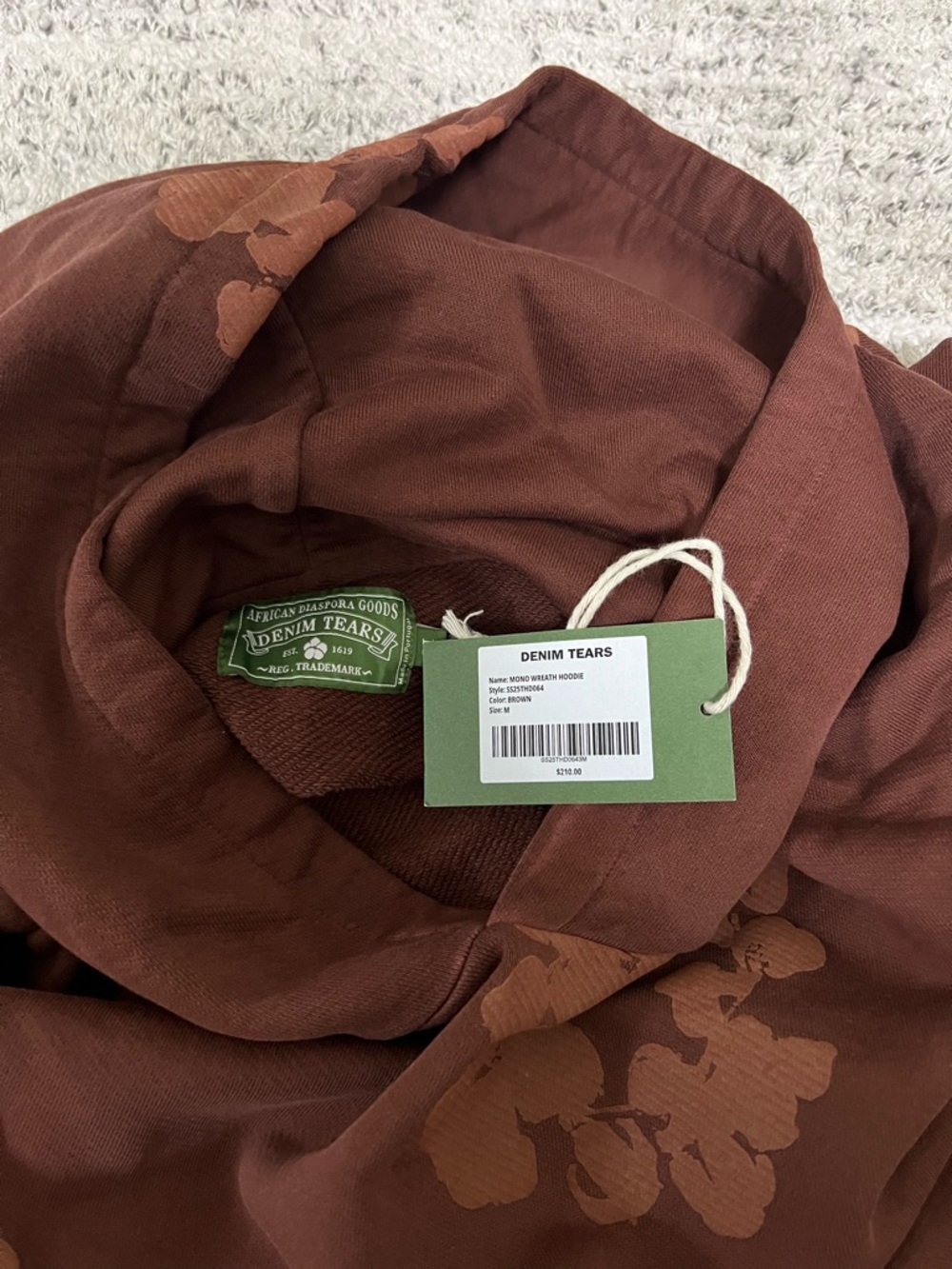 Denim Tears Cotton Wreath Hoodie - Picture 5 of 7
